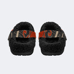 Retro Ink Tiger Cloud - Fur Lined Slippers/Sandals