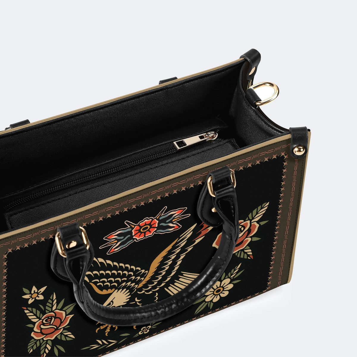 Eagle Spreads Wings - Leather Handbag