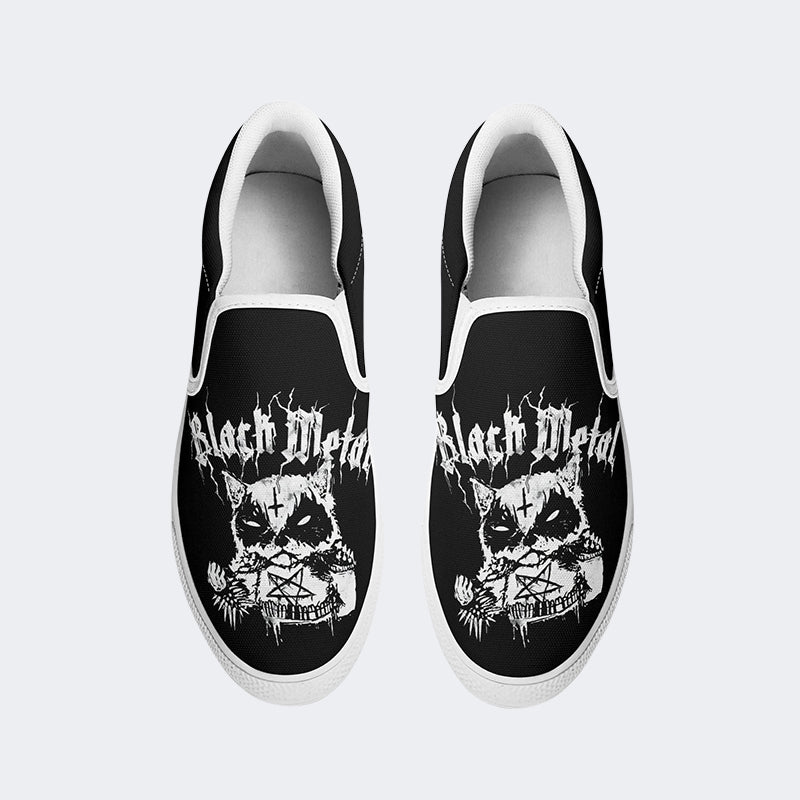 Cat Black Metal - Slip On Shoes