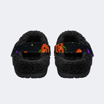 Pixel Halloween Bat - Fur Lined Slippers/Sandals