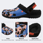 Punk Splash Skulls - Fur Lined Slippers/Sandals