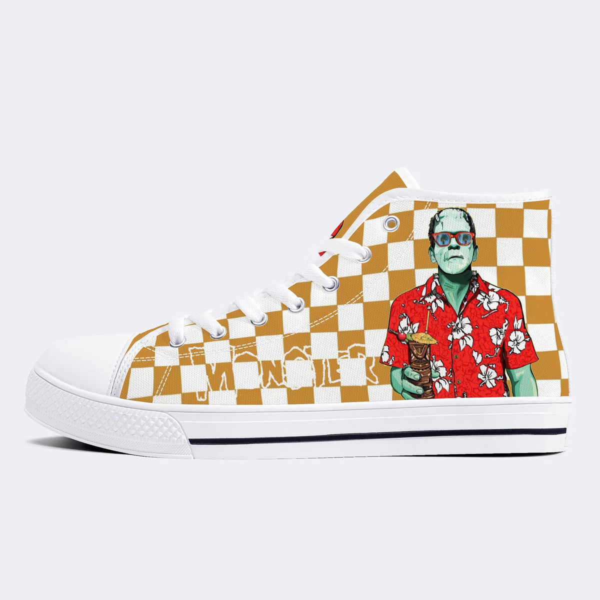 Unisex Monster Print - High Top aus Canvas