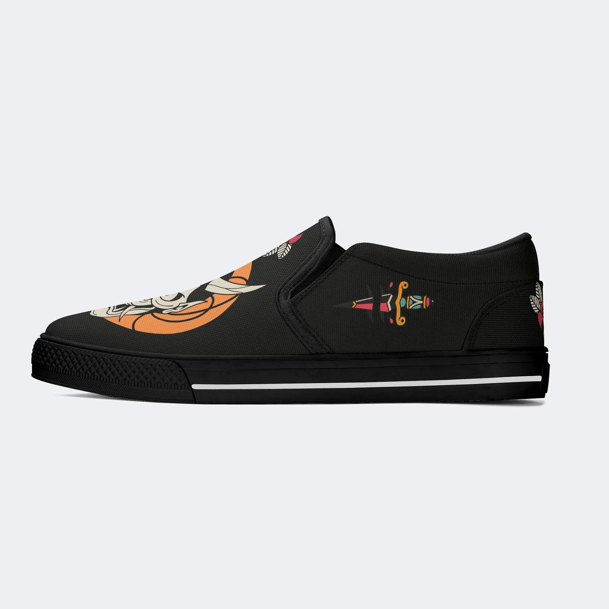 Horror Demon Print - Slip On Shoes