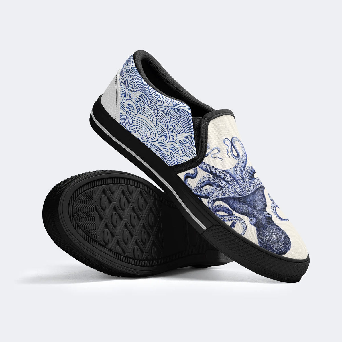 Deep Sea Octopus Tentacles Art Print - Slip On Shoes