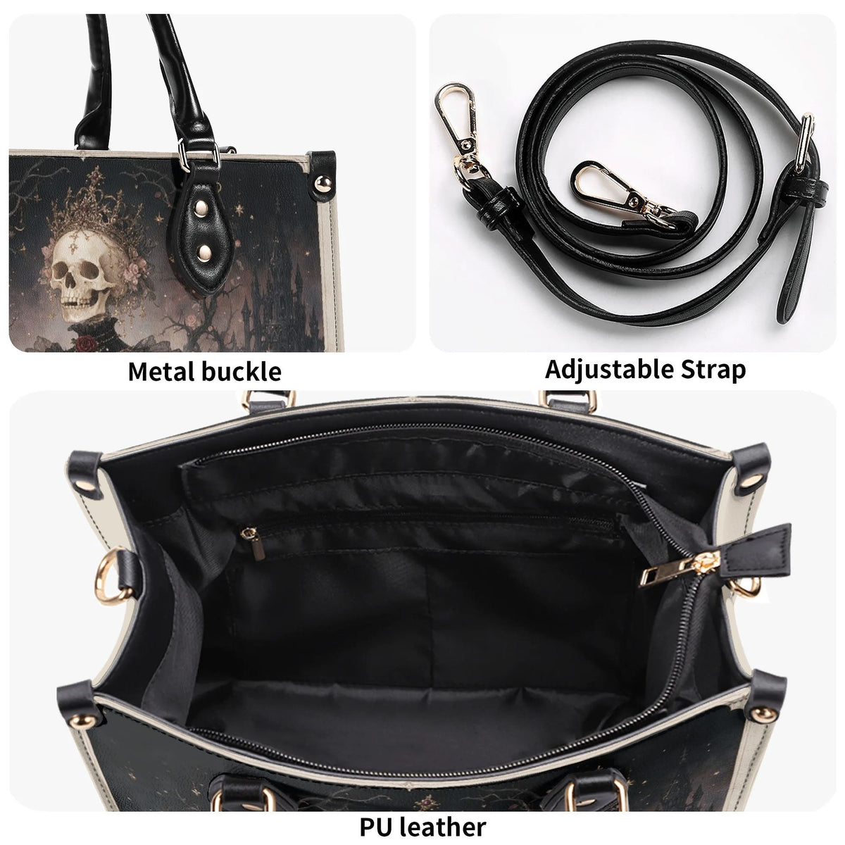 Die Schwarze Konigin Print Handbag Factory Direct Sales