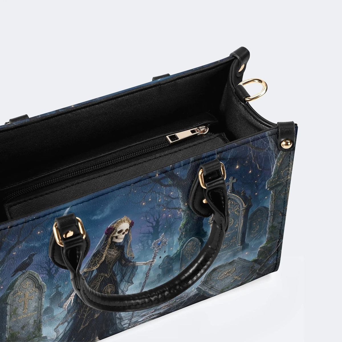 Skeleton Bride Print Handbag Factory Direct Sales