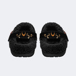 Dark Skull Bloody Rose - Fur Lined Slippers/Sandals