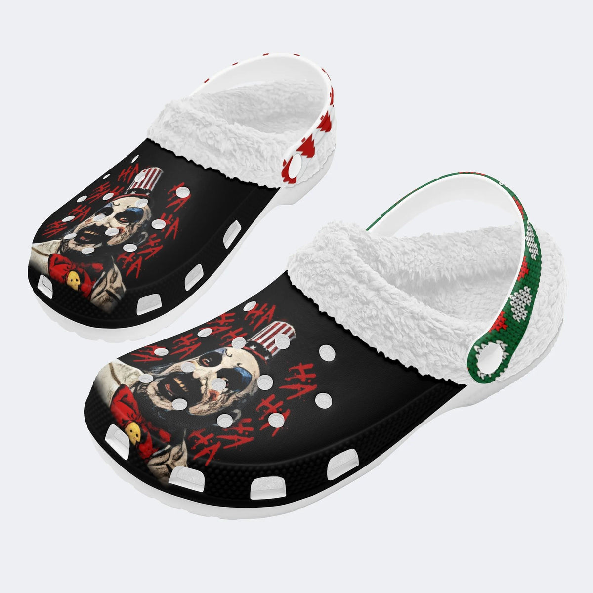 Horror Print - Fur Lined Slippers