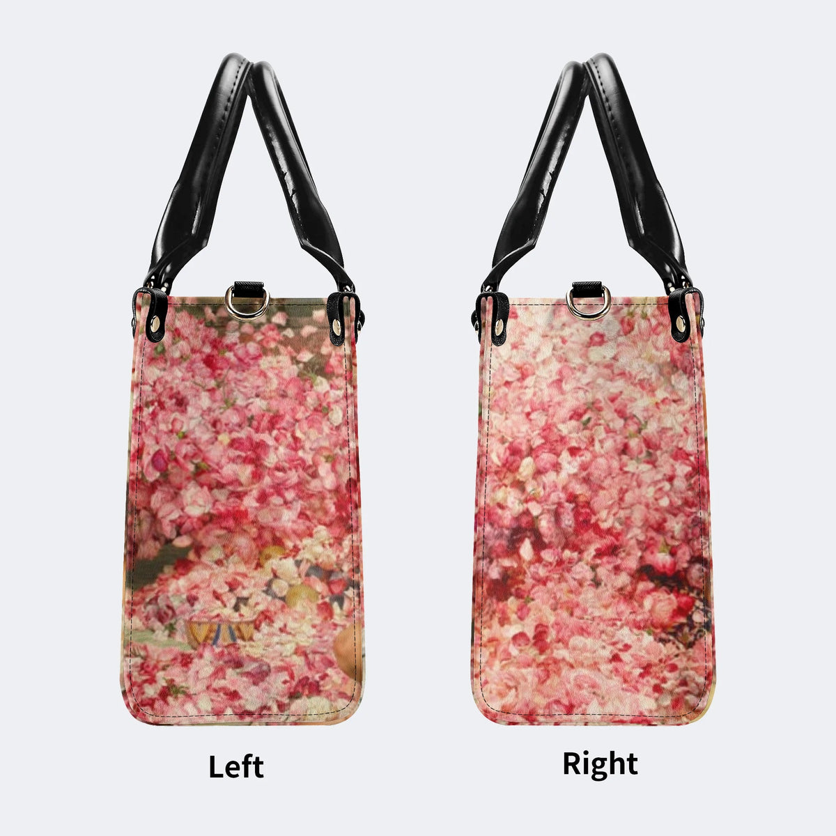 Roses of Heliogabal Print - Leather Handbag