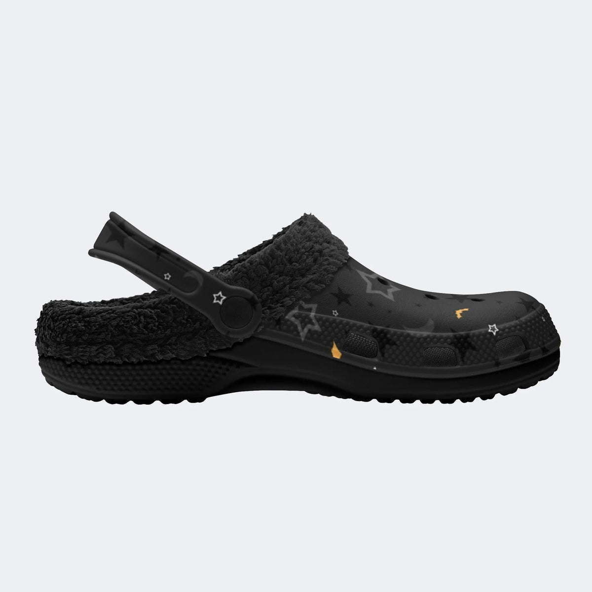 Gothmas Star Moon Bats - Fur Lined Slippers/Sandals