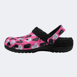 Pink Vampire Coffin - Fur Lined Slippers/Sandals