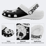 Vintage Kitty Skull Unisex - Fur Lined Slippers/Sandals