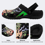 Zombie Skull Horror‑Fur Lined Slippers Sandals