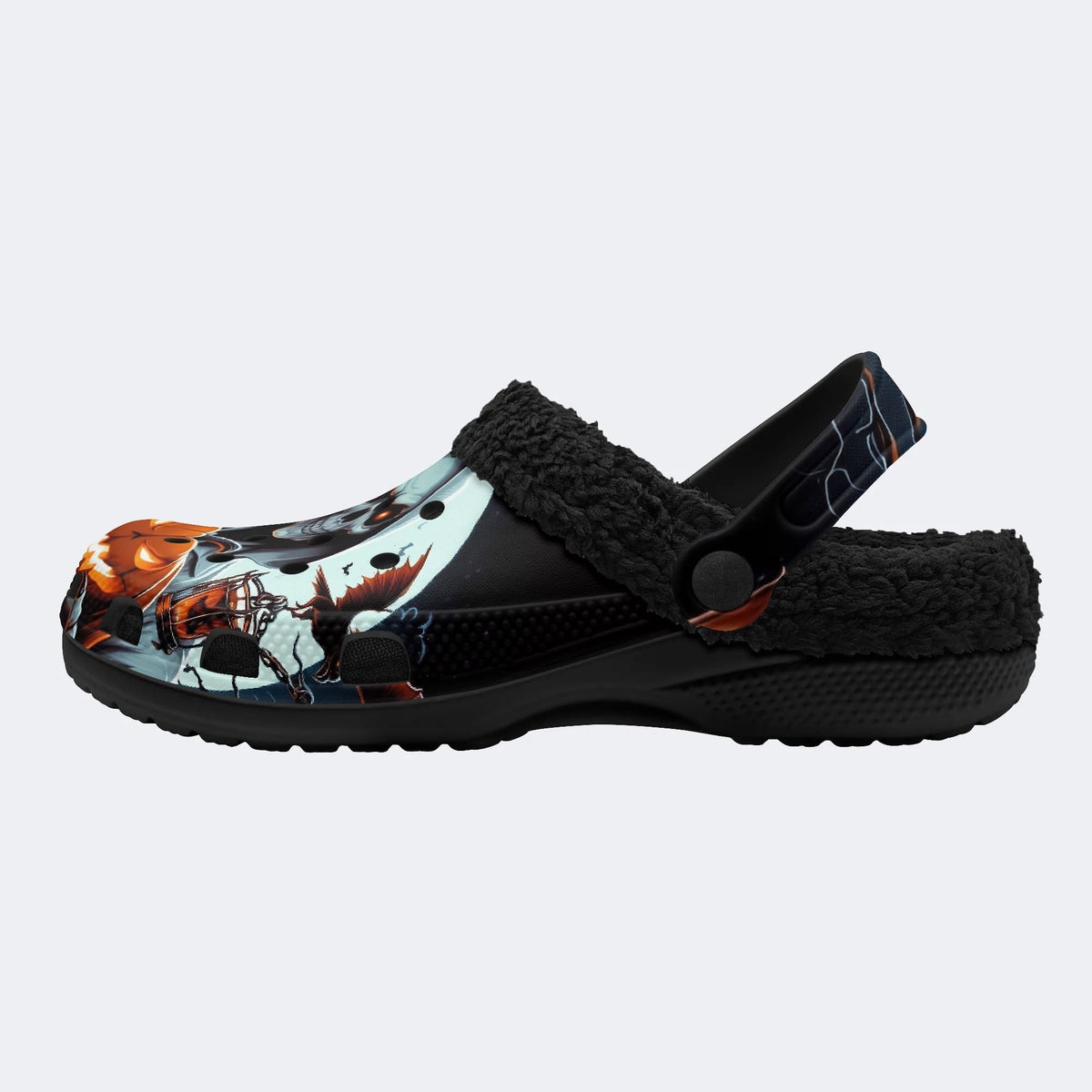 Spooky Halloween Reaper - Fur Lined Slippers/Sandals