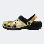 Boho Pastel Dragonfly - Fur Lined Slippers/Sandals