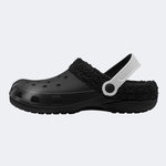 Greyscale Fluid - Fur Lined Slippers/Sandals