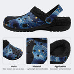 Van Gogh Black Cat - Fur Lined Slippers/Sandals