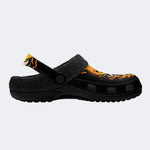 Fiery Smile Skull - Fur Lined Slippers/Sandals