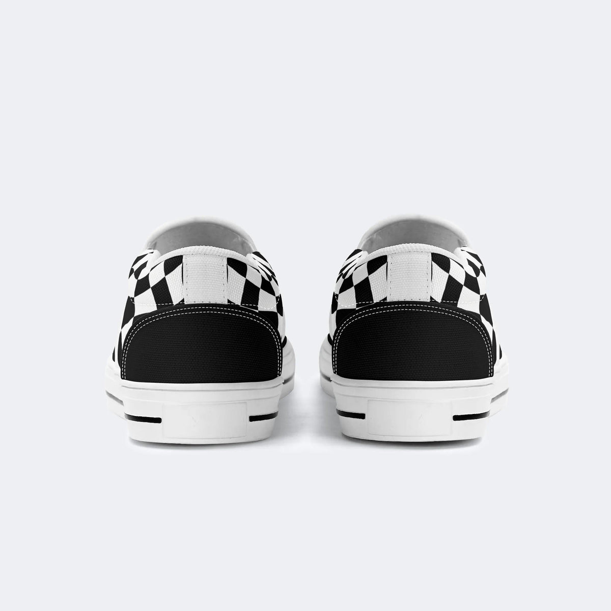 Art Skull Print - Slip On Shoes