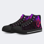 Unisex Horror Skull Print - High Top Canvas