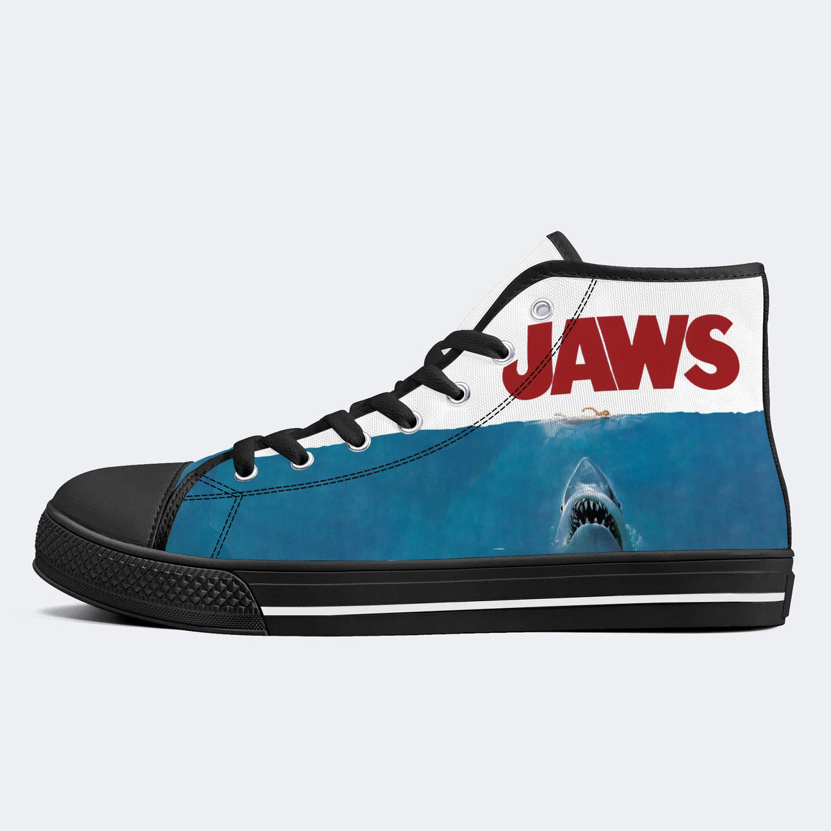 Quint's Shark Fishing Jaws Retro - High Top Canvas