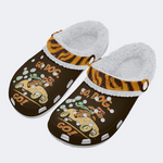 Go Dog Go Print - Fur Lined Slippers/Sandals