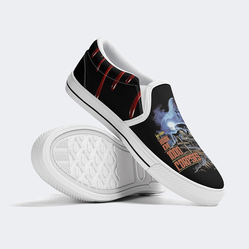 Horror House Of 1000 Corpses Print Unisex - Slip On Shoes