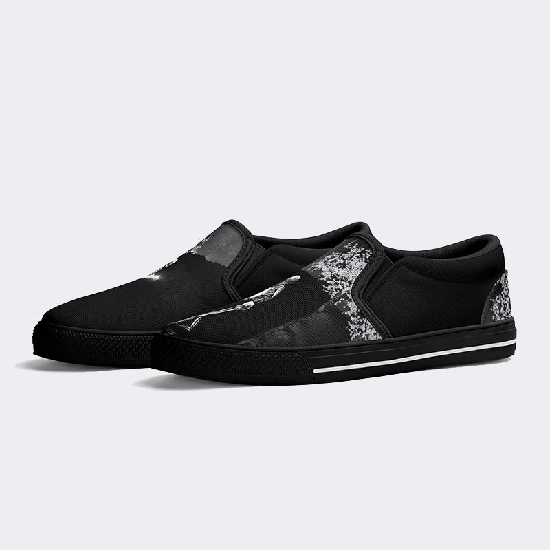 You Bring The Stars, I'll Bring The Moon Skull Print - Slip On Shoes