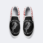 Unisex Metal Goat Print - Slip On Shoes