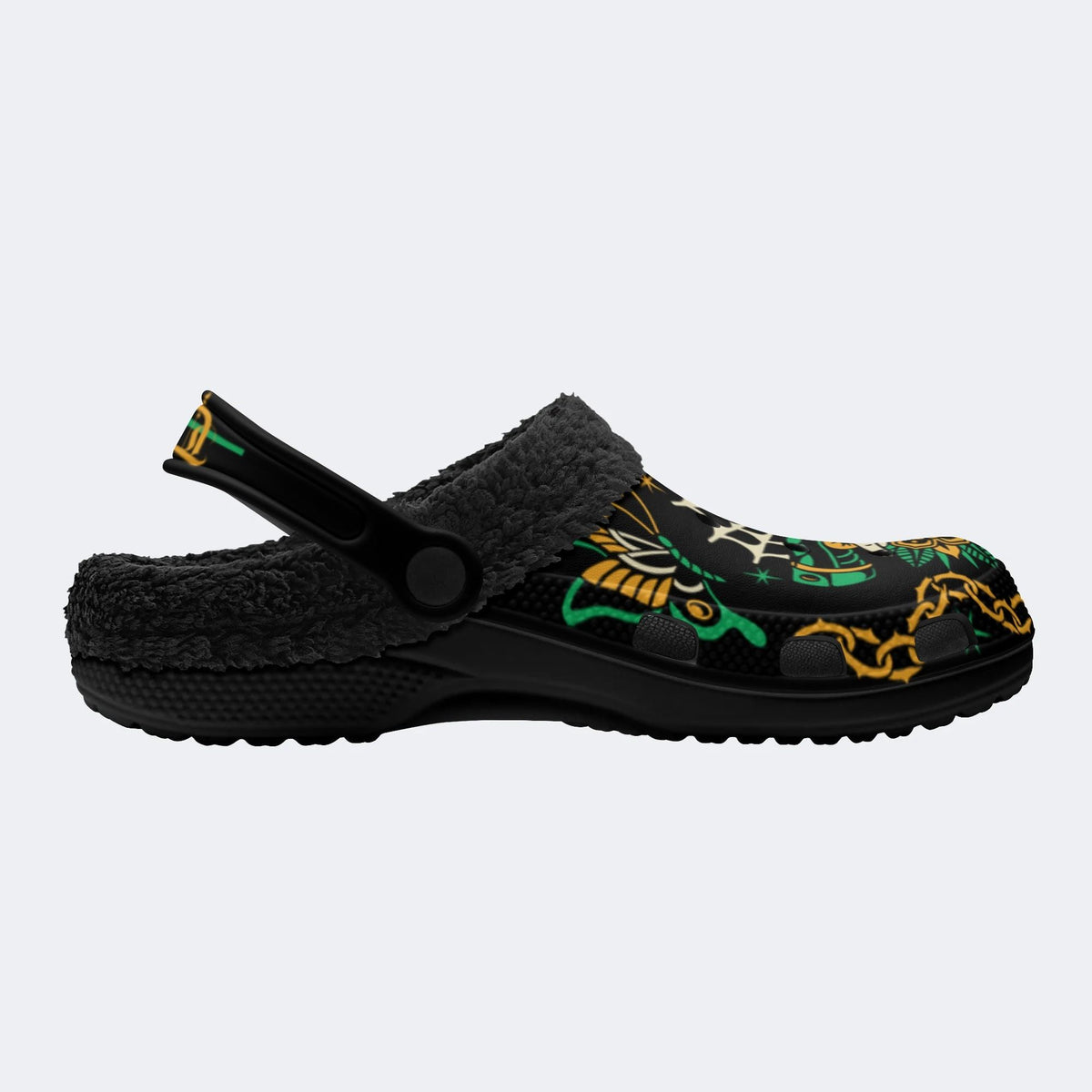 Trust No One Snake Print - Fur Lined Slippers/Sandals