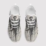 Figure Graphic Print Mesh Knit Sneakers