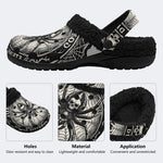 Dark Tarot Spider‑Fur Lined Slippers Sandals