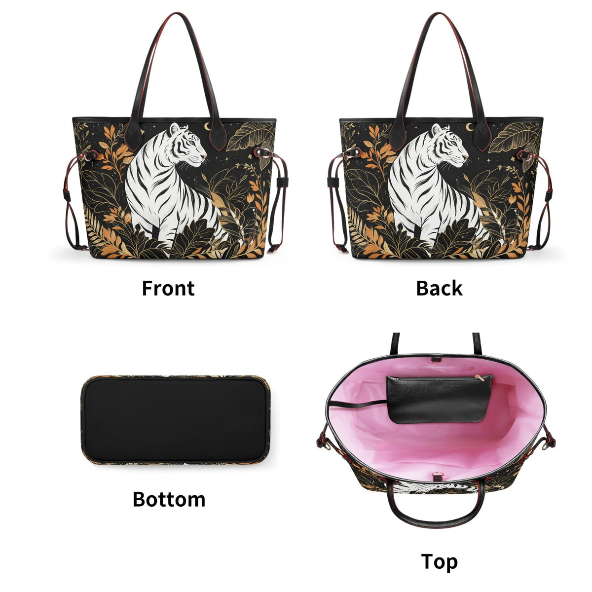 Golden Jungle Tiger - Large capacity handbag
