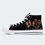 Hohe Segeltuchschuhe mit Michael Jackson-Print