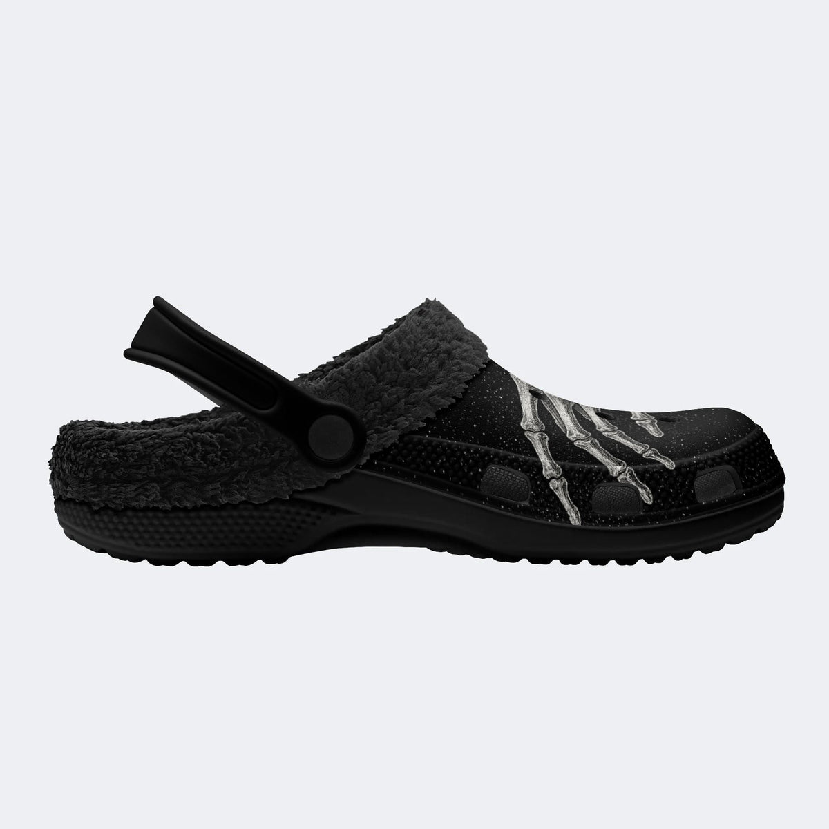 Spooky Bone Hand - Fur Lined Slippers/Sandals
