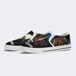 Horror Movie Vintage Graphic Print - Slip On Shoes