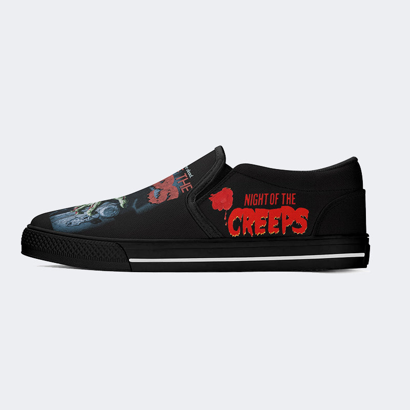 Unisex Horror Print - Slip On Shoes