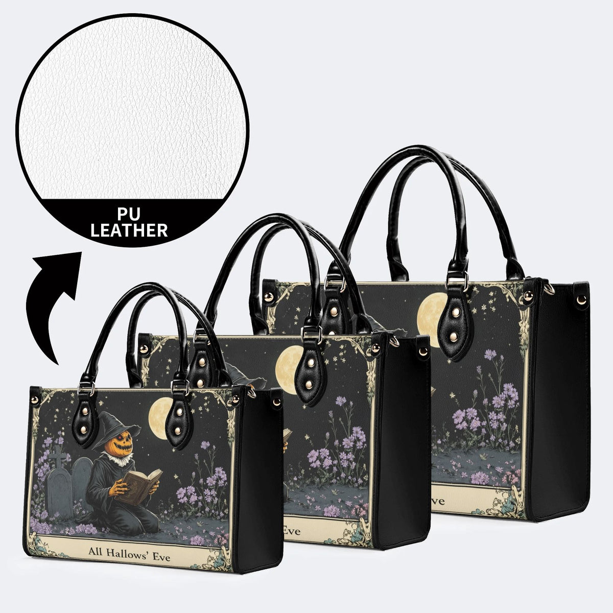 Pumpkin Wizard Print Handbag Factory Direct Sales