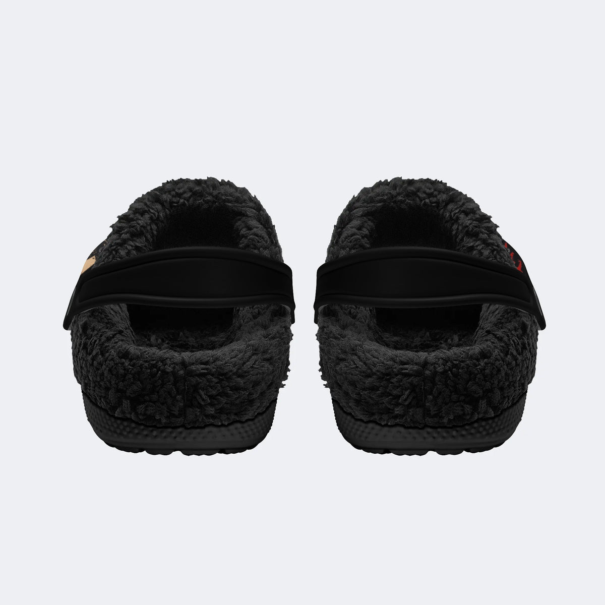 Personalized Name Horror Print - Fur Lined Slippers