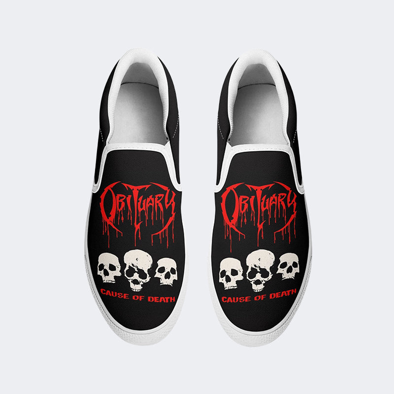 Skull Unisex - Slip On Shoes