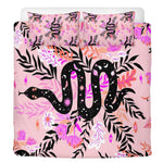 Witchy Botanical Snake - Three Piece Bedding Set