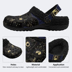 Witchy Night Cat - Fur Lined Slippers/Sandals