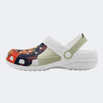 Horror Movie Vintage Graphic - Fur Lined Slippers