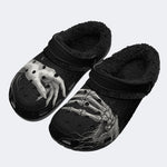 Spooky Bone Hand - Fur Lined Slippers/Sandals