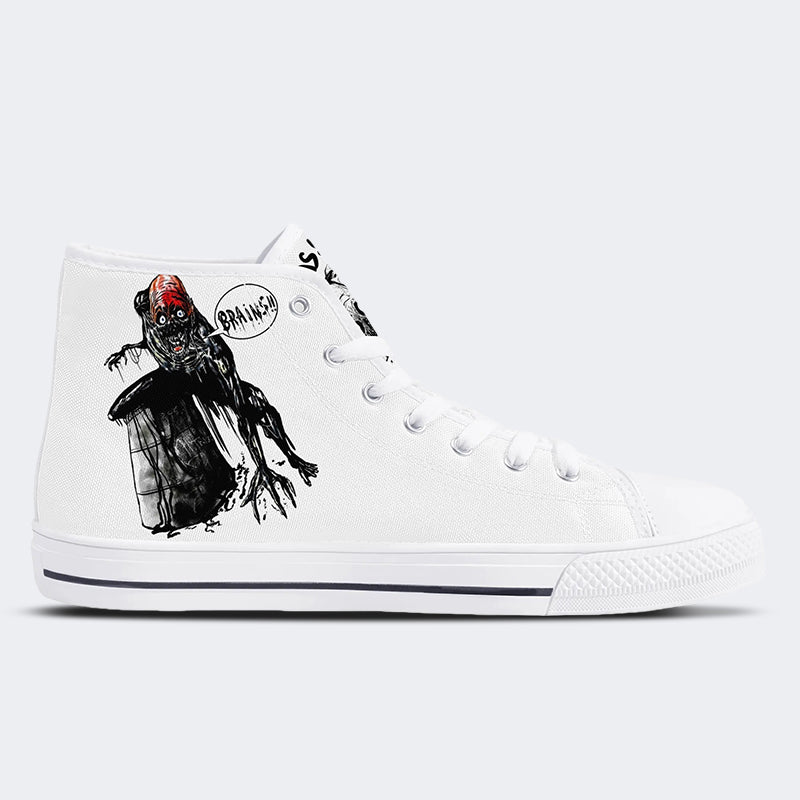 Horror Print - High Top Canvas