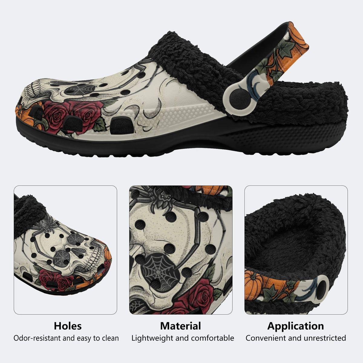 Haunted Harvest - Fur Lined Slippers/Sandals
