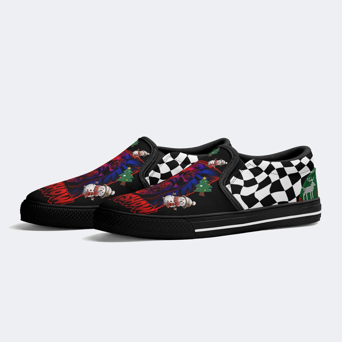 Unisex Horror Movies Print - Slip On Shoes