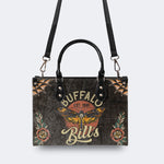 Vintage Death Moth Print - Leather Handbag
