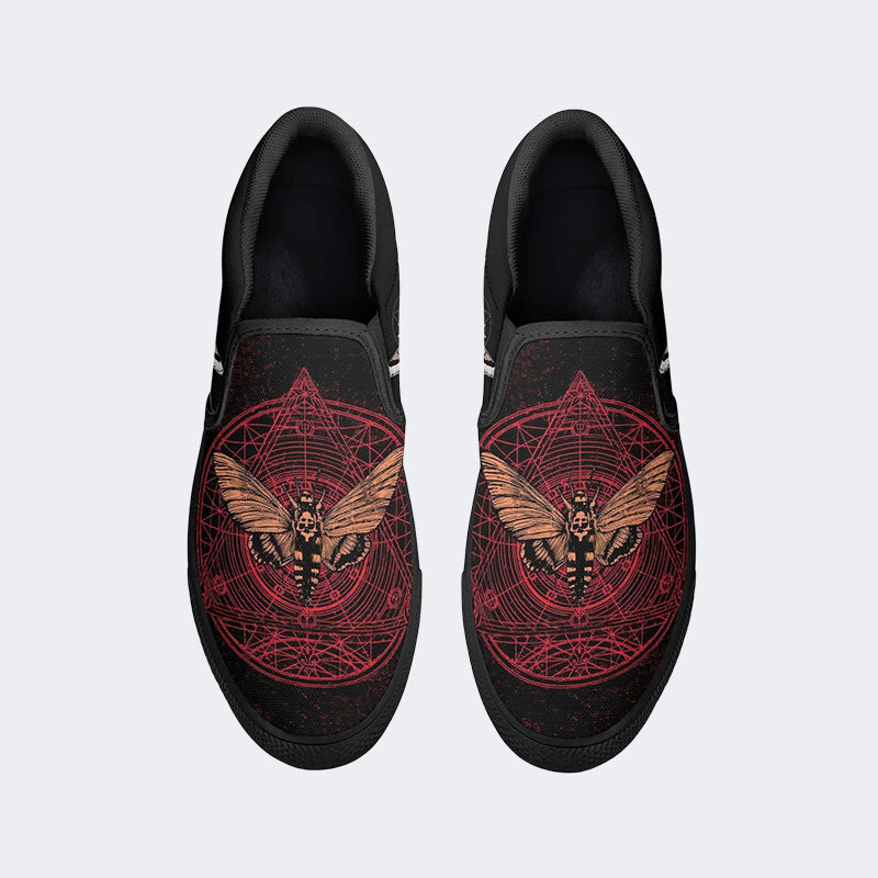 Surreal Death Moth - Slip On Shoes