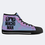 Macho Man Retro Unisex Print - High Top Canvas